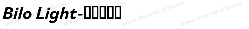 Bilo Light字体转换